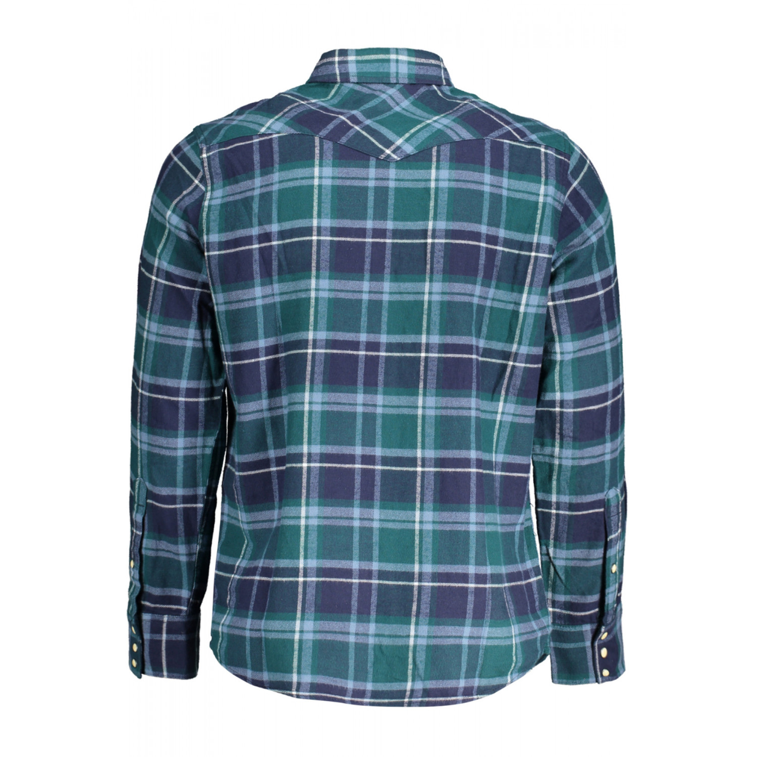 Wrangler Camicia Da Lavoro Uomo Denim Indaco - Vestibilità Classica Western, 100% Cotone, Taglia 17.5-35